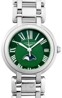 Longines PrimaLuna L8.115.4.61.6 Stainless steel Green