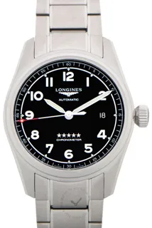 Longines Spirit L3.810.4.53.6 Stainless steel Black