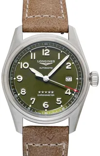 Longines Spirit L38104032 Stainless steel Green