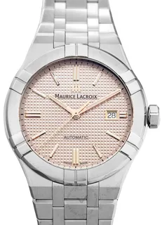 Maurice Lacroix AIKON AI6008-SS002-730-1 Stainless steel Pink and Salmon