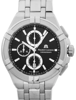 Maurice Lacroix Aikon Quartz AI1018-SS002-330-1 44mm Stainless steel Black