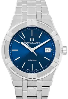 Maurice Lacroix Aikon Quartz AI1108-SS002-430-1 Stainless steel Blue