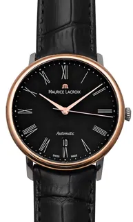 Maurice Lacroix Les Classiques LC6067-PS101-310 Rose gold and Stainless steel Black