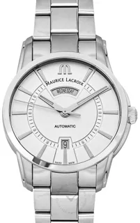 Maurice Lacroix Pontos PT6358-SS002-130 Stainless steel Silver