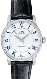 Mido Baroncelli III M8600.4.21.4 Stainless steel White