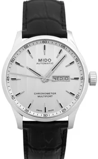 Mido Multifort M038.431.16.031.00 Stainless steel White