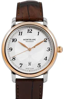 Montblanc Star MB117577 39mm Yellow gold and Stainless steel Silver