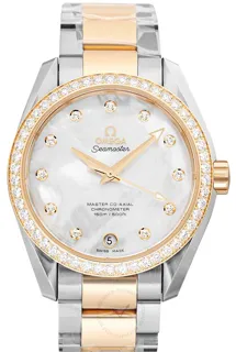 Omega Aqua Terra 231.25.39.21.55.002 Yellow gold and Stainless steel White