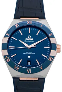 Omega Constellation 131.23.41.21.03.001 41mm Rose gold Blue