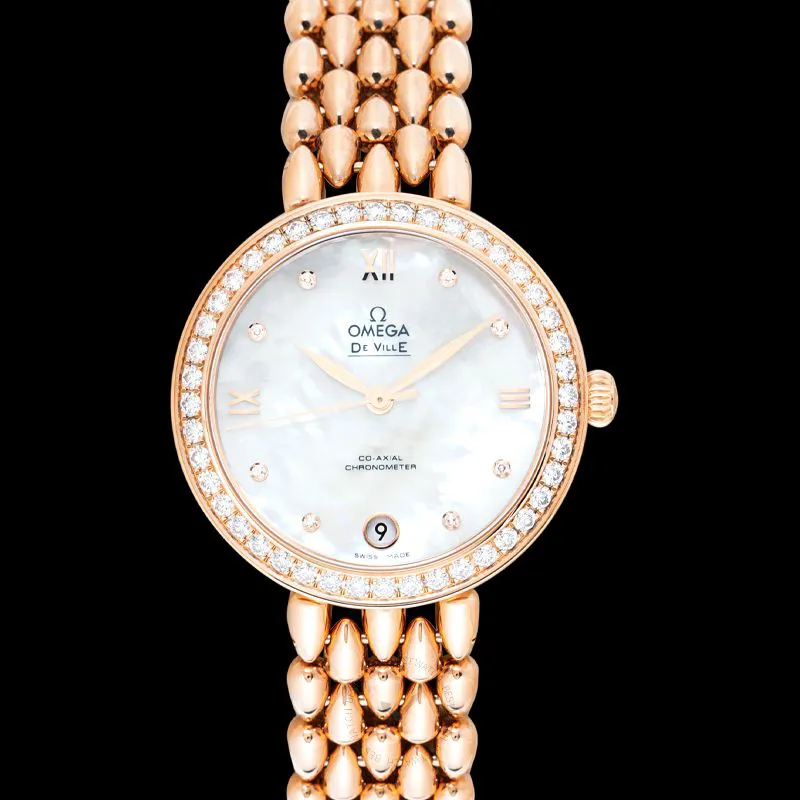 Omega De Ville 424.55.33.20.55.007 32.5mm Rose gold Mother-of-pearl 3