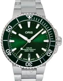 Oris Aquis Date 01 733 7766 4157-07 8 22 05PEB Stainless steel Green