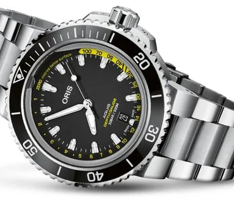 Oris Aquis Depth Gauge 01 733 7675 4154 46mm Stainless steel Black