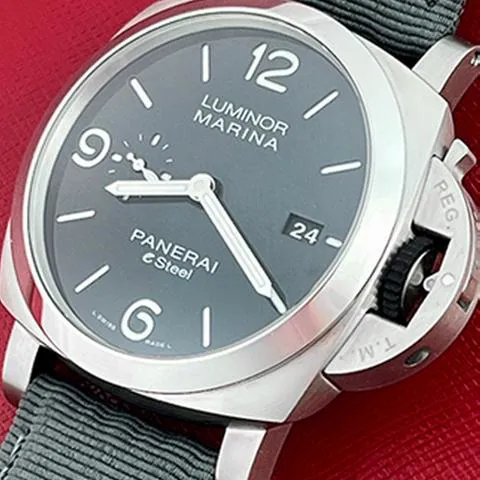 Panerai Luminor 1950 3 Days GMT Power  PAM 01358 44mm Stainless steel Gray