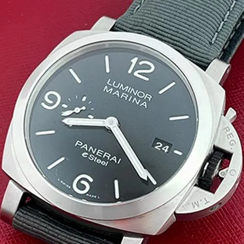 Panerai Luminor 1950 3 Days GMT Power  PAM 01358 44mm Stainless steel Gray 1