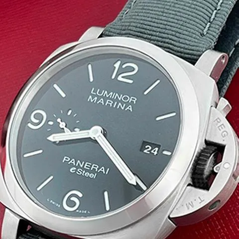 Panerai Luminor 1950 3 Days GMT Power  PAM 01358 44mm Stainless steel Gray 2