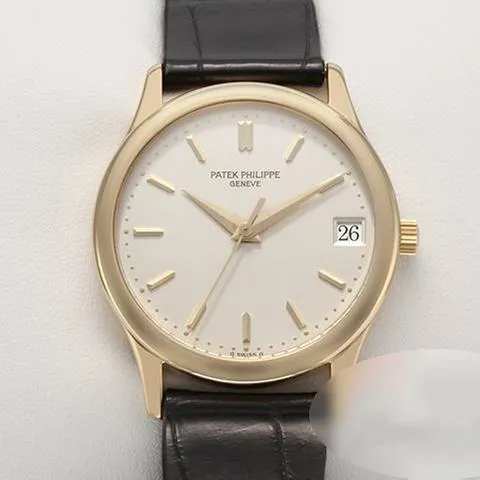 Patek Philippe Calatrava 3998 34mm Yellow gold Silver