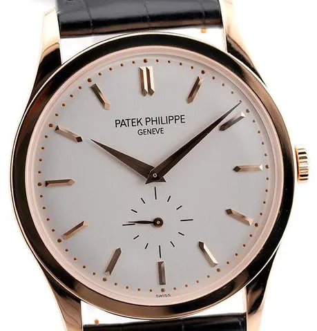 Patek Philippe Calatrava 5196R-001 37mm Silver 8