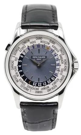 Patek Philippe World Time 5110P-001 37mm Platinum Gray