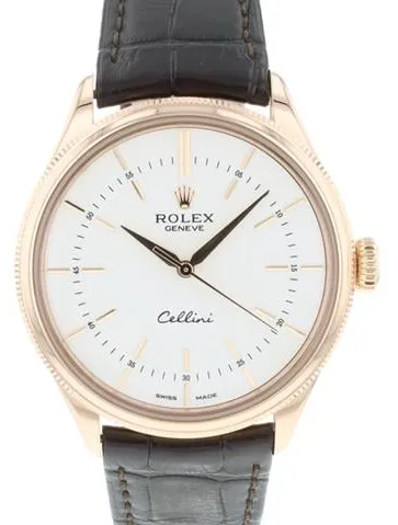 Rolex Cellini 50505 39mm Rose gold White