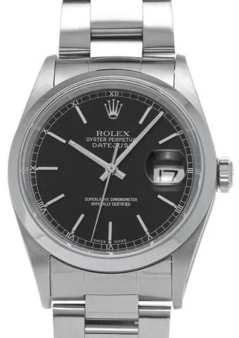 Rolex Datejust 36 16200 36mm Stainless steel Black