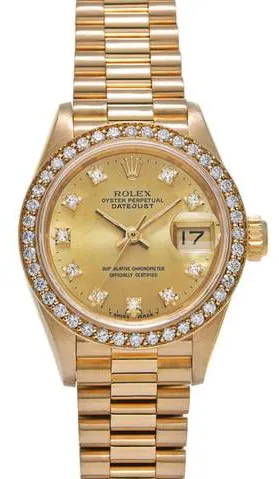 Rolex Datejust 69138G 26mm Yellow gold Champagne