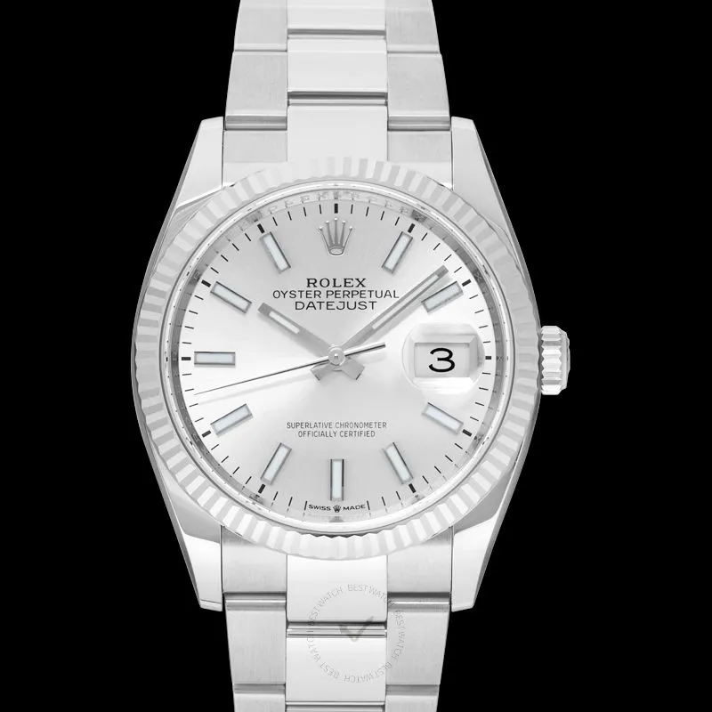 Rolex Datejust 126234 Sliver Oyster 36mm White gold and Stainless steel Silver 3