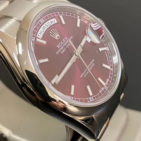 Rolex Day-Date 36 118209 36mm White gold Red 7