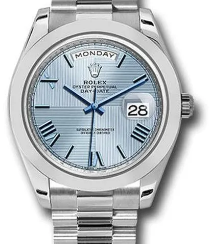 Rolex Day-Date 40 228206 40mm Platinum Blue