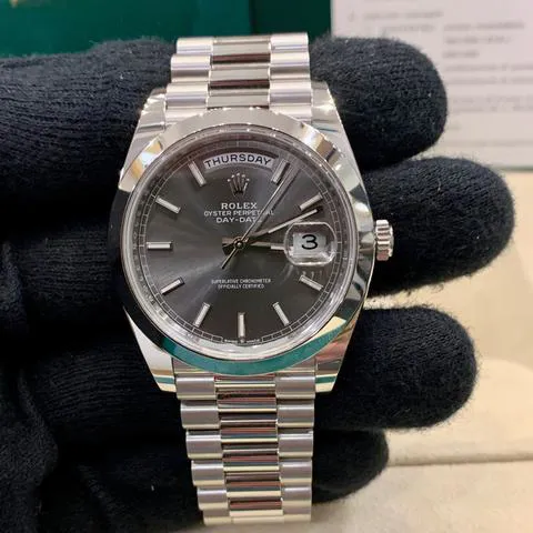 Rolex Day-Date 40 228206 40mm Platinum Gray