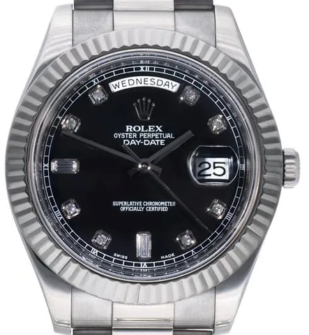 Rolex Day-Date II 218239 41mm White gold Black