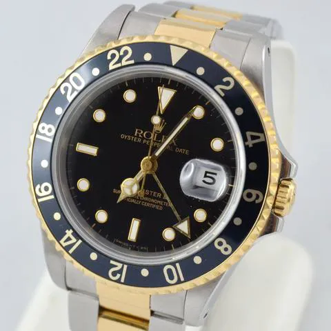 Rolex GMT-Master II 16713 40mm Yellow gold and Stainless steel Black 1