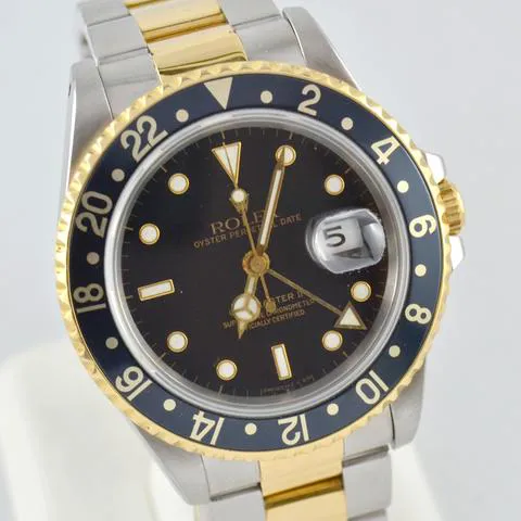 Rolex GMT-Master II 16713 40mm Yellow gold and Stainless steel Black 2