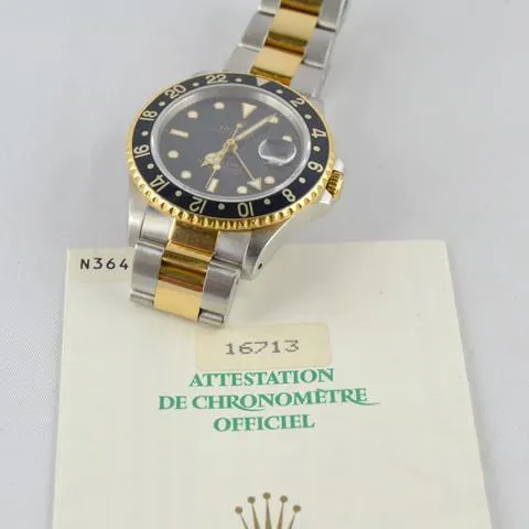 Rolex GMT-Master II 16713 40mm Yellow gold and Stainless steel Black 7