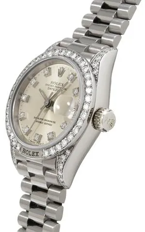 Rolex Lady-Datejust 69159G 26mm White gold Silver 1