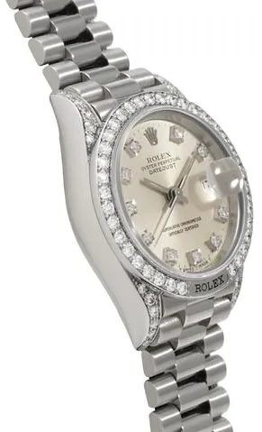 Rolex Lady-Datejust 69159G 26mm White gold Silver 2