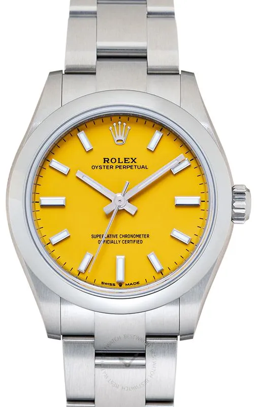 Rolex Oyster Perpetual 277200-0005 31mm Stainless steel Yellow