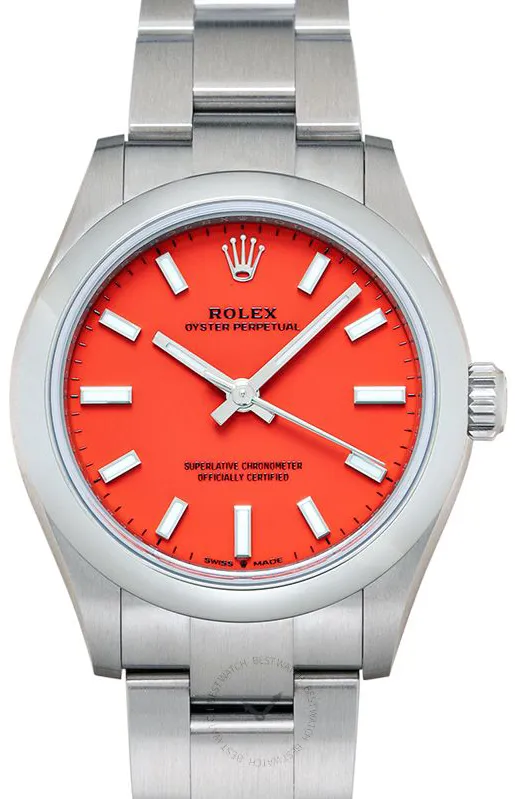 Rolex Oyster Perpetual 277200-0008 31mm Stainless steel Red