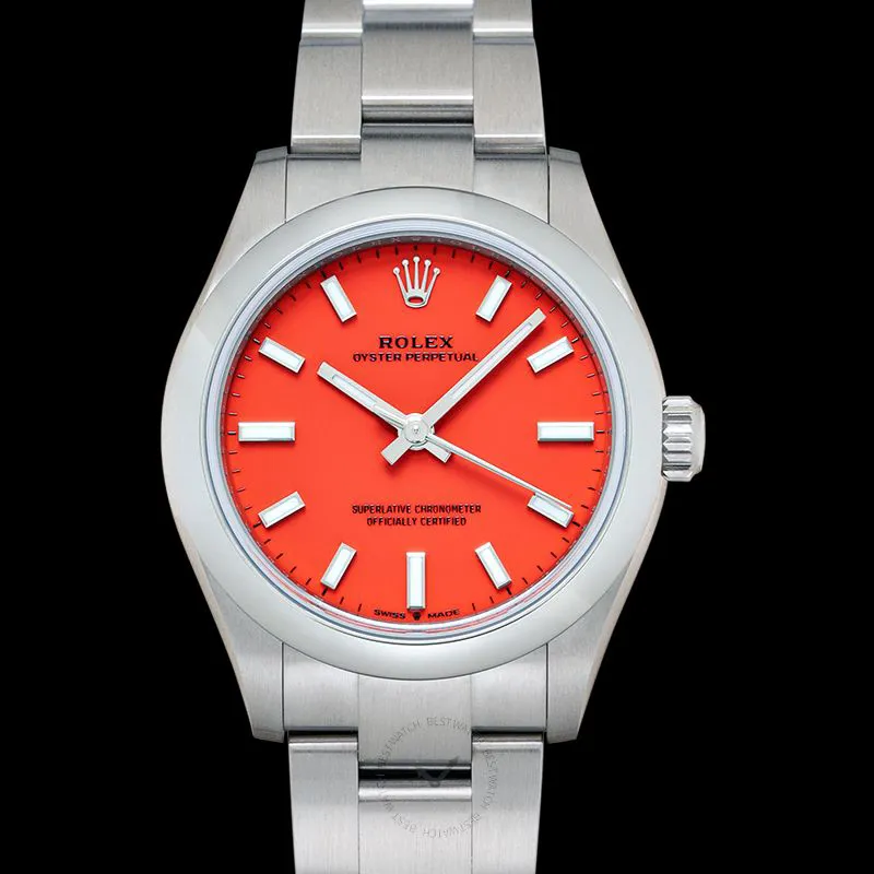 Rolex Oyster Perpetual 277200-0008 31mm Stainless steel Red 3