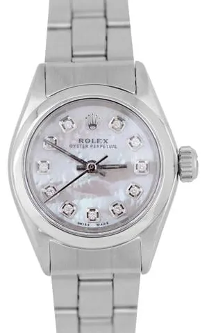 Rolex Oyster Perpetual 6618 24mm Stainless steel Mother-of-pearl