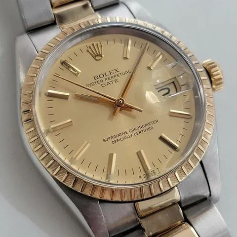 Rolex Oyster Perpetual Date 1505 35mm Yellow gold and Stainless steel