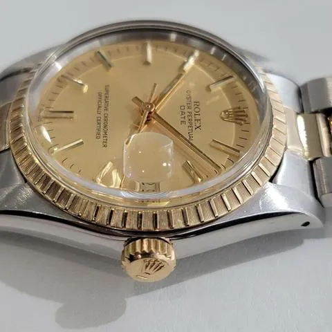 Rolex Oyster Perpetual Date 1505 35mm Yellow gold and Stainless steel 3