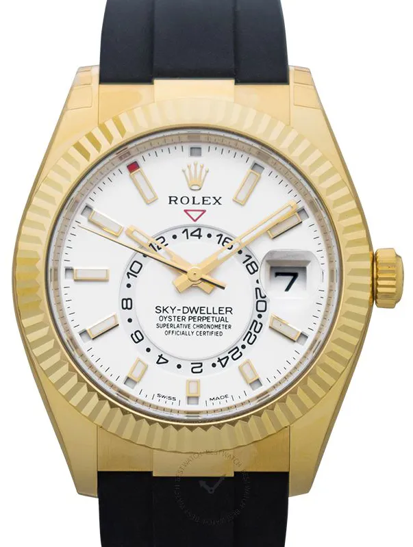 Rolex Sky-Dweller 326238-0006 42mm Yellow gold White