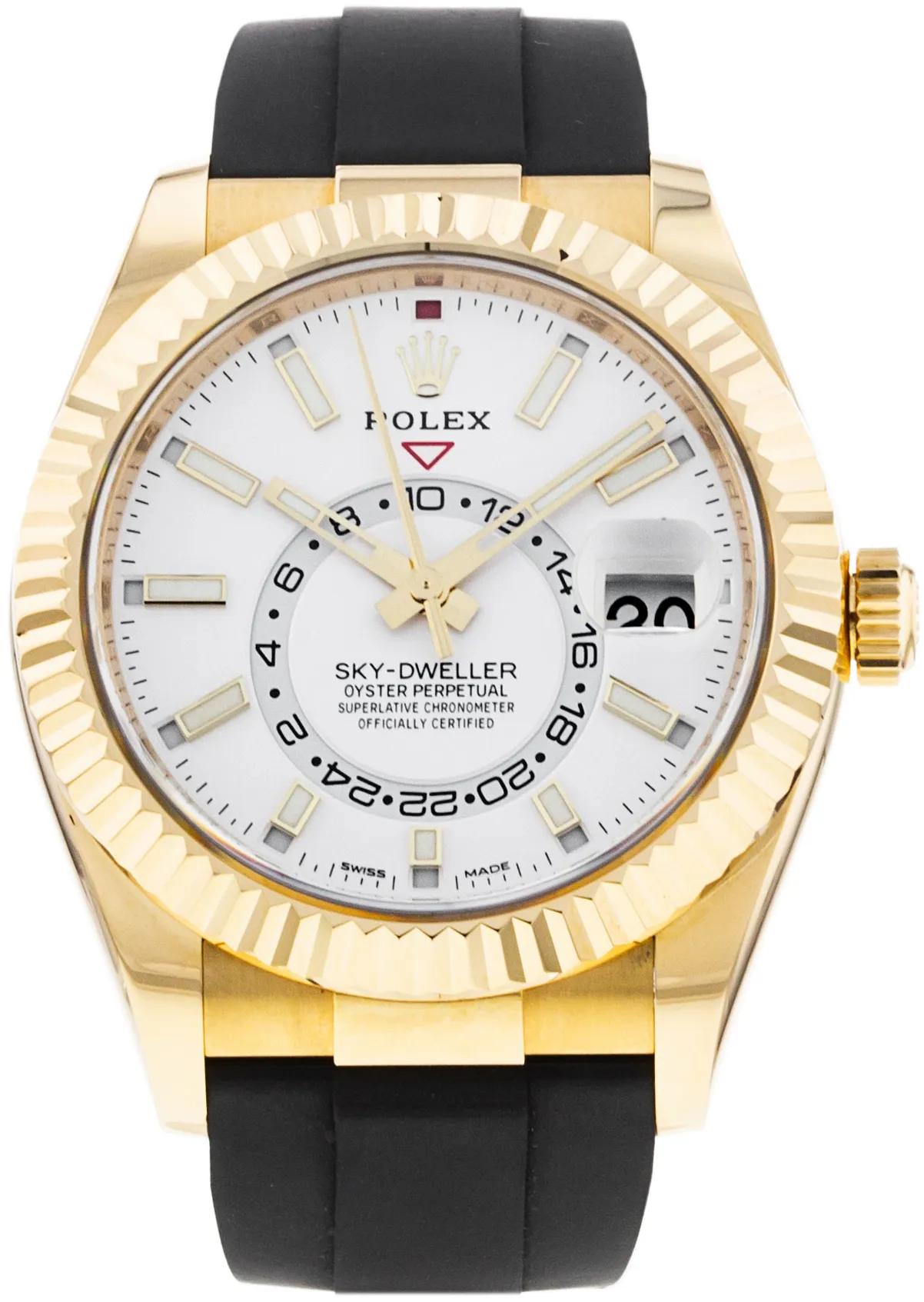 Rolex Sky-Dweller 326238 42mm Yellow gold White