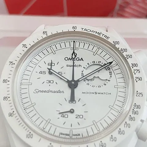 Swatch Moonswatch SO33W700 42mm Ceramic White