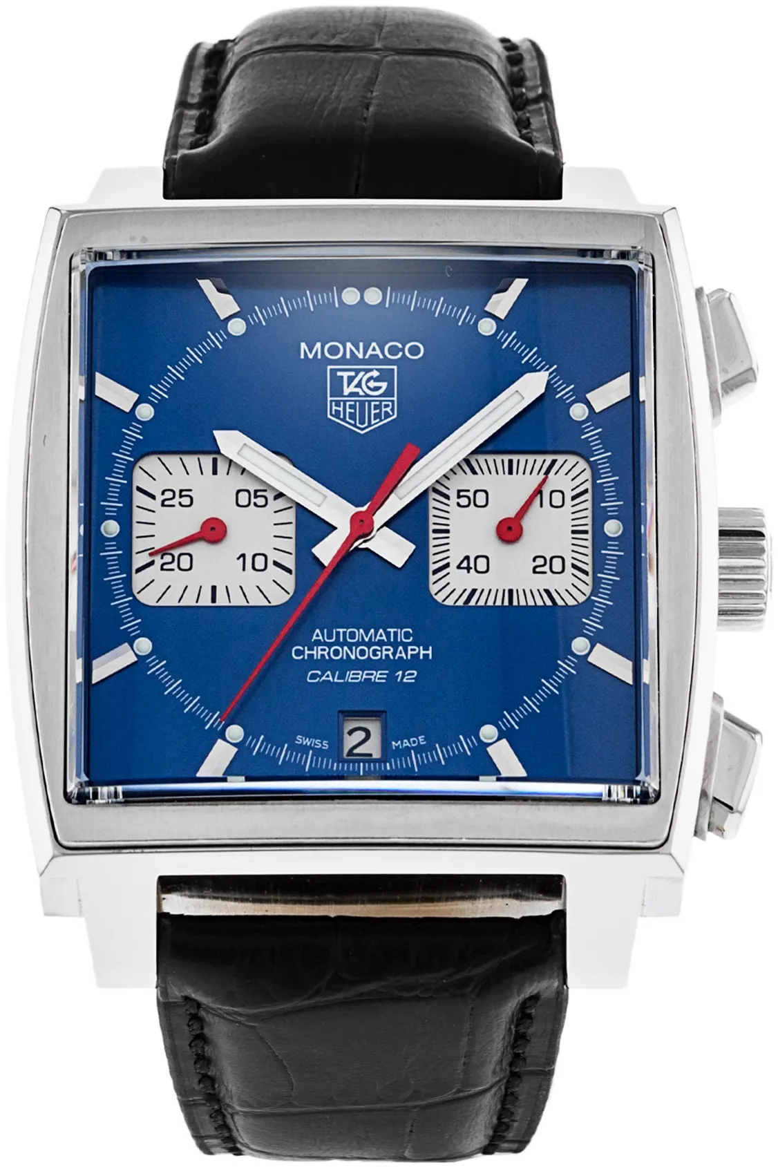 TAG Heuer Monaco Calibre 12 CAW2111.FC6183 39mm Stainless steel Blue