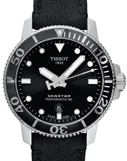 Tissot Seastar T120.407.17.051.00 Stainless steel Black