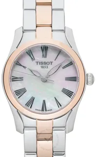 Tissot T-Lady T112.210.22.113.01 Rose gold and Stainless steel White