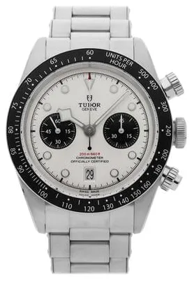 Tudor Black Bay Chronograph 79360N-0002 41mm Stainless steel White