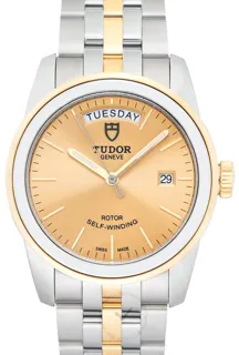 Tudor Glamour Date-Day 56003-0005 Yellow gold and Stainless steel