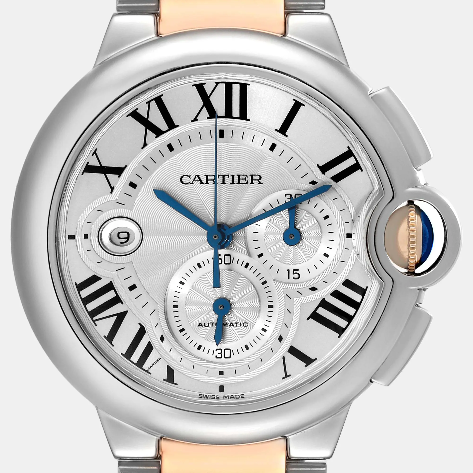 Cartier Ballon Bleu w6920063 Rose gold and Stainless steel and 18k rose gold